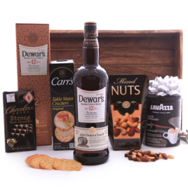 Dewars Savory Treats and Coffee Basket