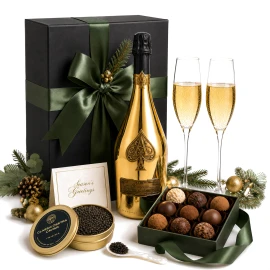 Gilded Champagne Celebration Gift Basket