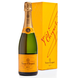 Bottle of Veuve Clicquot Brut Champagne