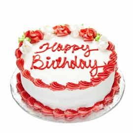 Big Vanilla Birthday Cake