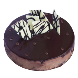 White and Dark Chocolate Cake