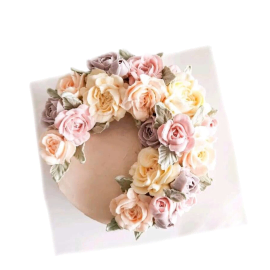 Buttercream Floral Surprise Cake to  Auckland