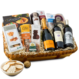 Champagne Cabernet Indulgence Gift Basket