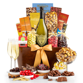 Dom Perignon Champagne Gift Basket