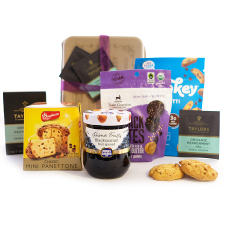 Obst-, Kuchen- und Tee-Snackbox