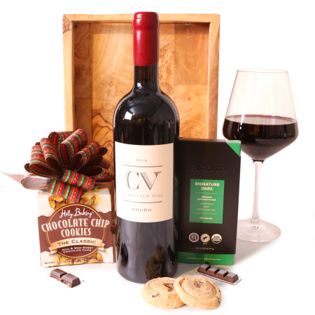 Rotwein dunkle Schokolade