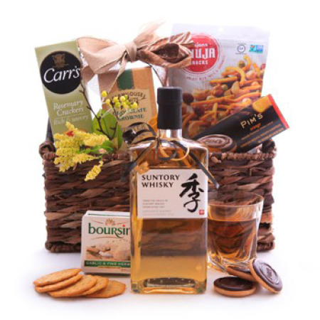 Süßer und wohlschmeckender japanischer Whisky-Korb