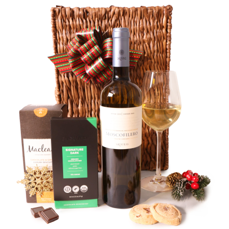 Weißwein dunkle Schokolade