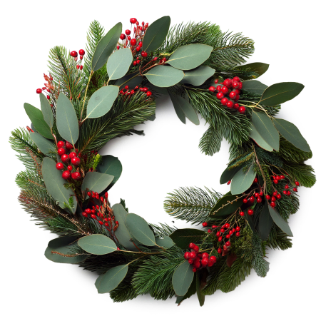 Winterlicher Eukalyptuskranz