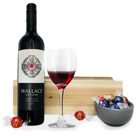 Rotwein- und Schokoladengenuss