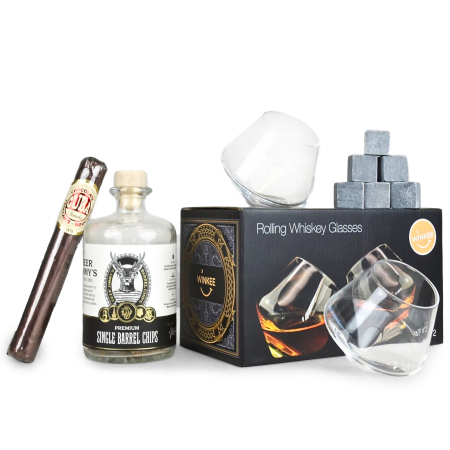 DIY Whisky Geschenkset mit Gläsern