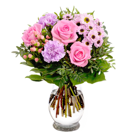 Pastellfarbener Blumenstrauß