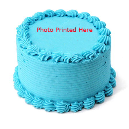 Blauer Vanillekuchen