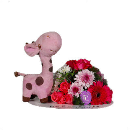 Blumen-Giraffe-Herzstück
