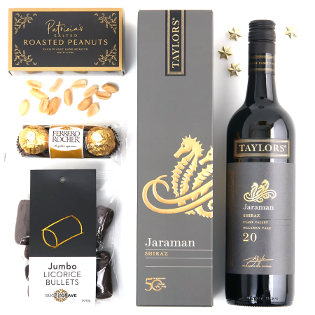 Shiraz und Snacks Geschenkset