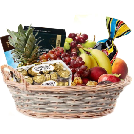 Schokolade, Kekse und Obst, oh mein Gott!