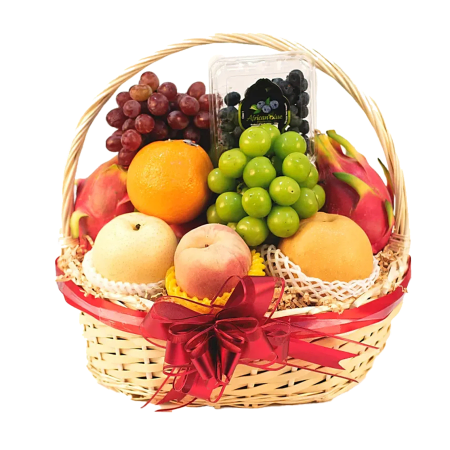 Premium-Geschenkkorb mit frischem Obst