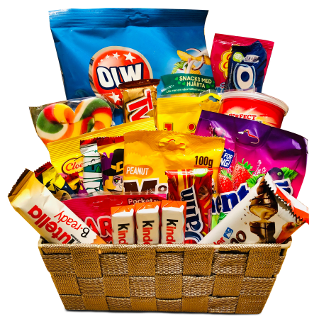 Verschiedene Süßigkeiten und Snacks