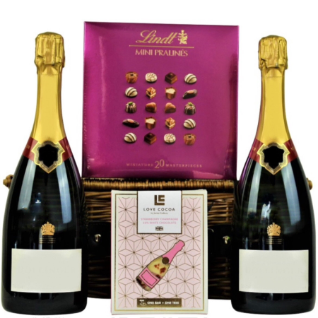 Champagnerblasen und köstliche Leckereien