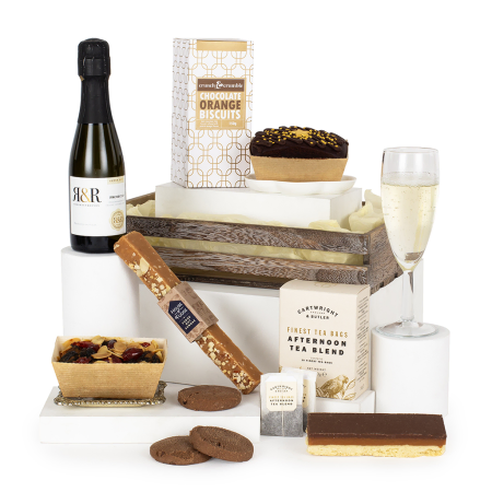 Getränkekorb am Abend