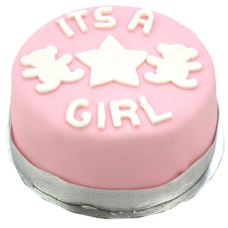 Willkommens-Baby-Mädchen-Kuchen