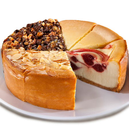 Vier Aromen von Käsekuchen