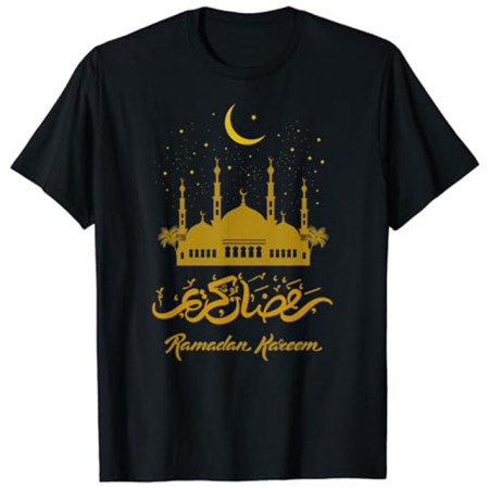 Schwarzes Ramadan-T-Shirt für Herren