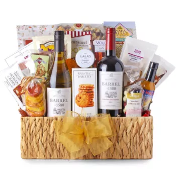 Wein-Geschenkkörbe zum Versenden ins Ausland