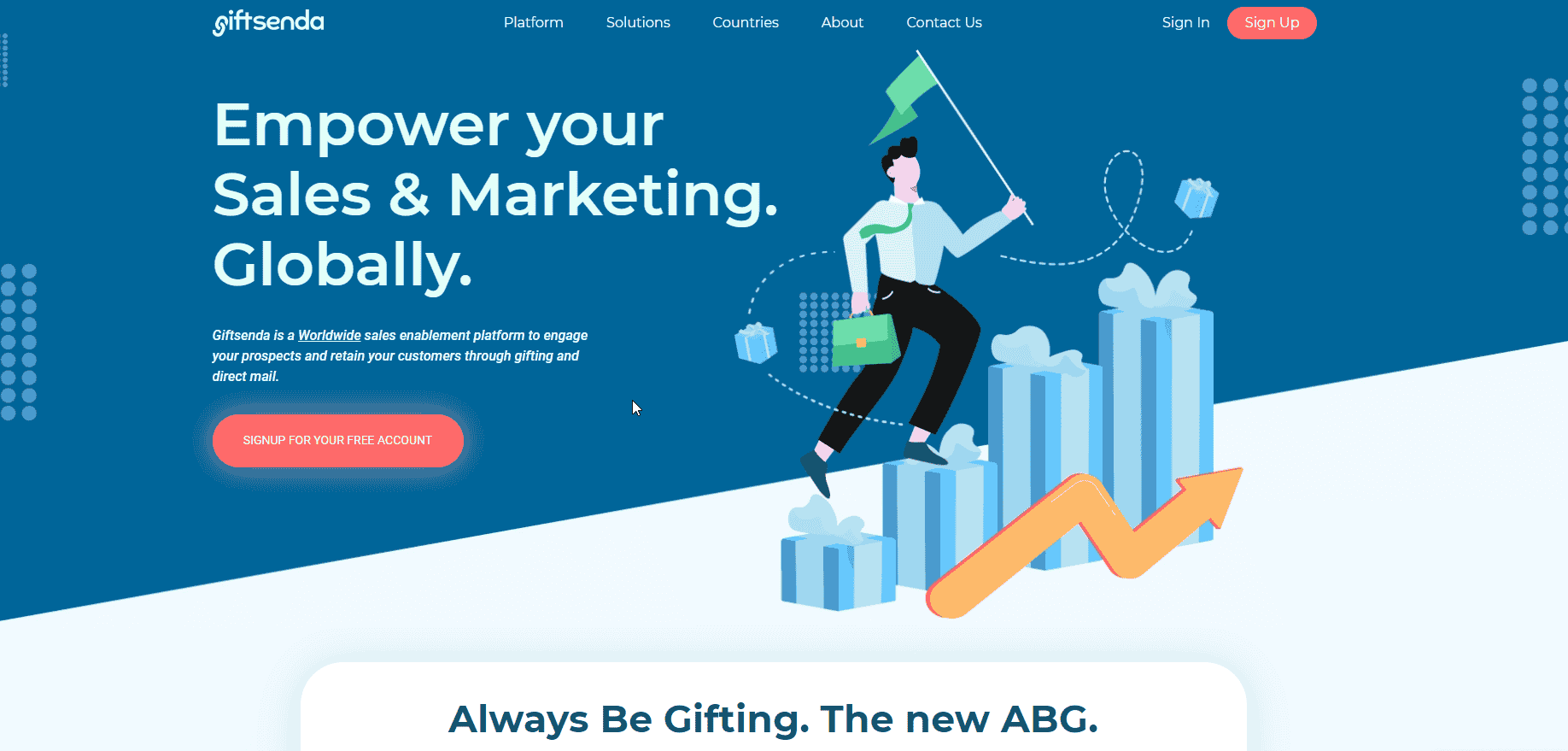 Giftsenda: internationale Plattform für Unternehmensgeschenke